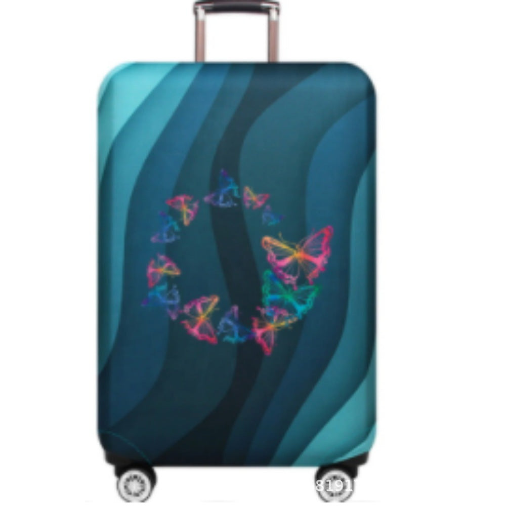 Women's Hard Shell Suitcase with Fashionable Butterfly Design Kalsten