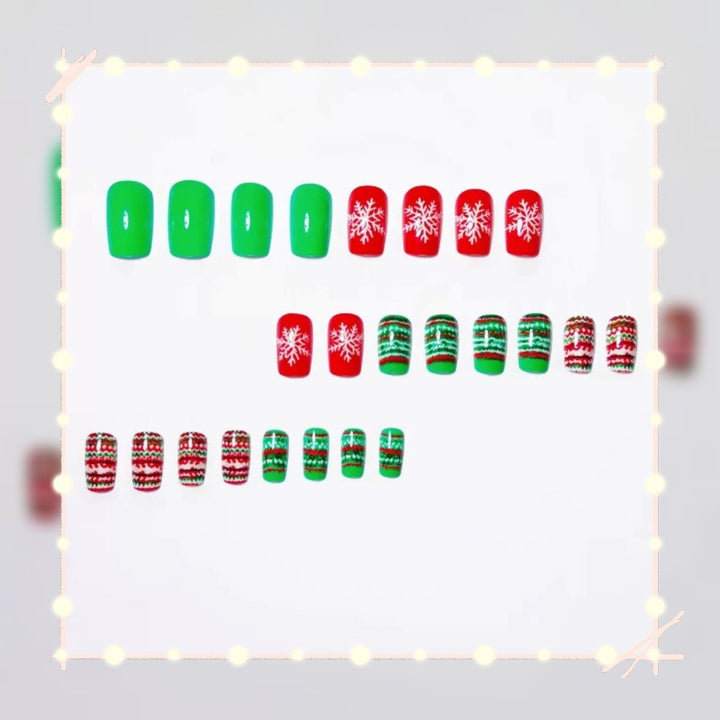 Festive artificial nails with Christmas motifs Kalsten