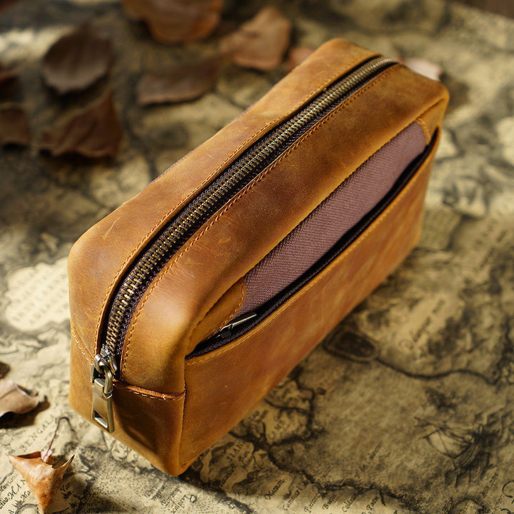 Versatile Leather Pencil Case