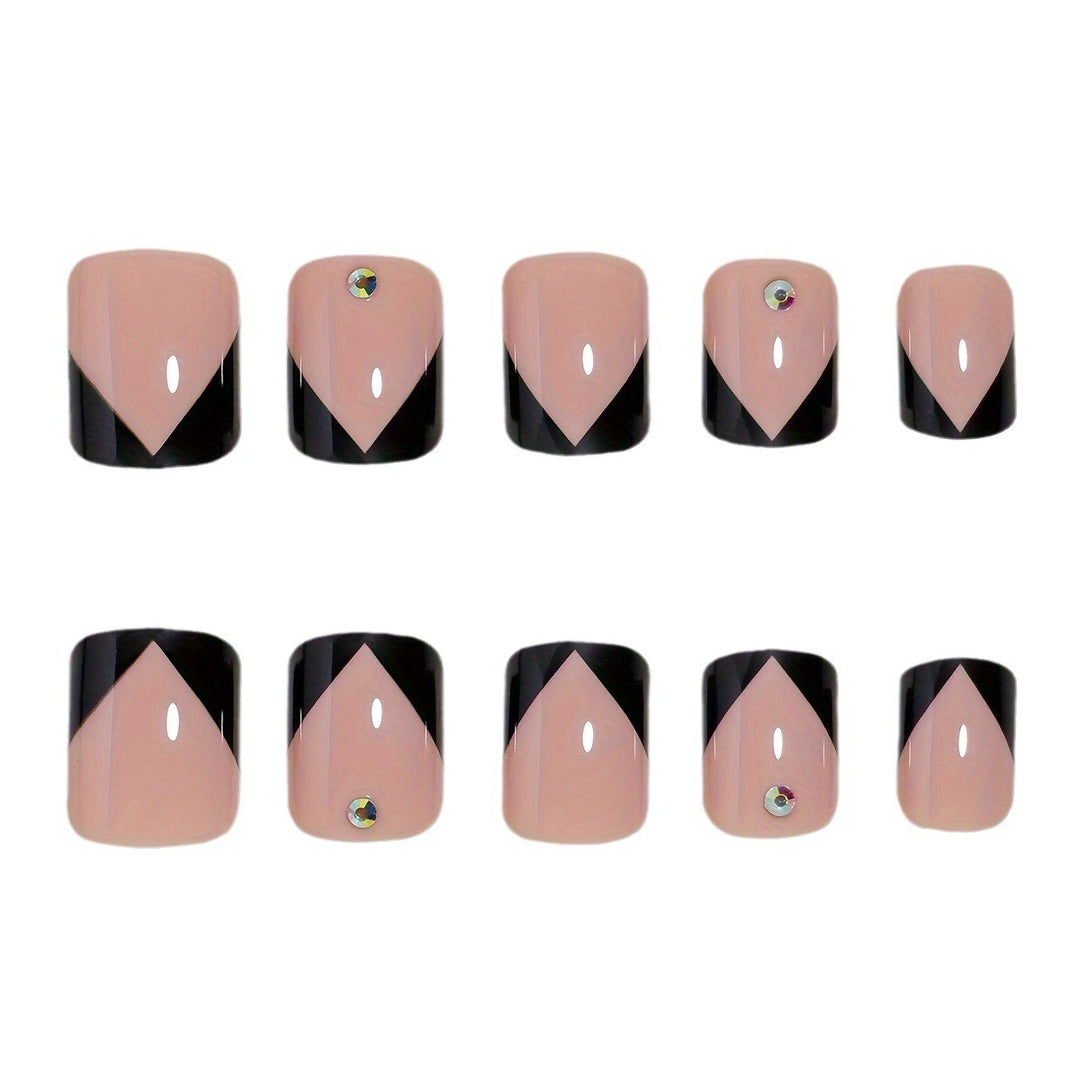 Artistic French Tip Nail Design Kalsten
