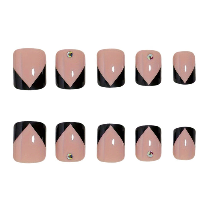 Artistic French Tip Nail Design Kalsten
