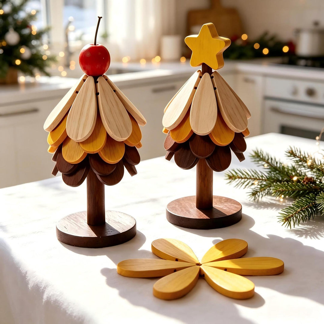 Decorative wooden tree figure