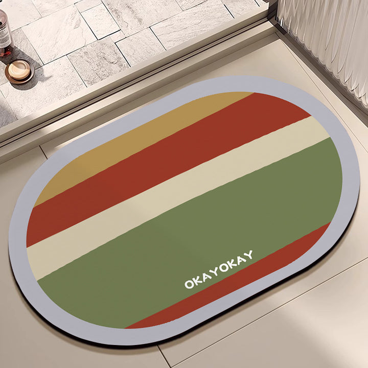 Decorative Floral Bathroom Mat Kalsten