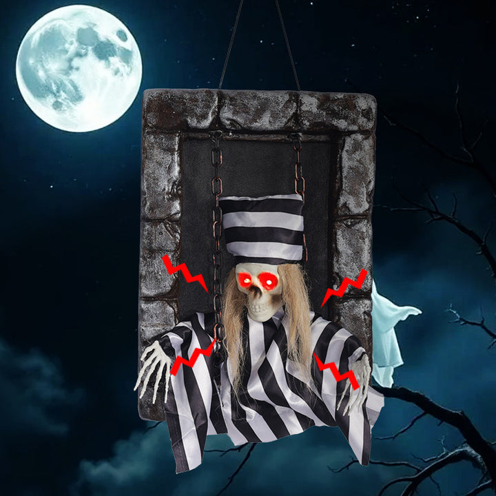 Animated Prisoner Skeleton Prop Kalsten