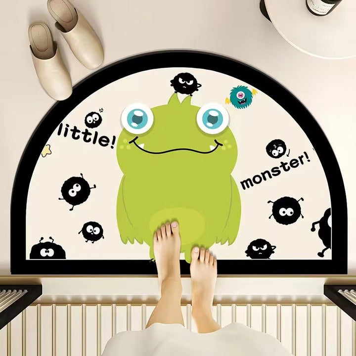 Playful Monster-Themed Bath Mat Kalsten