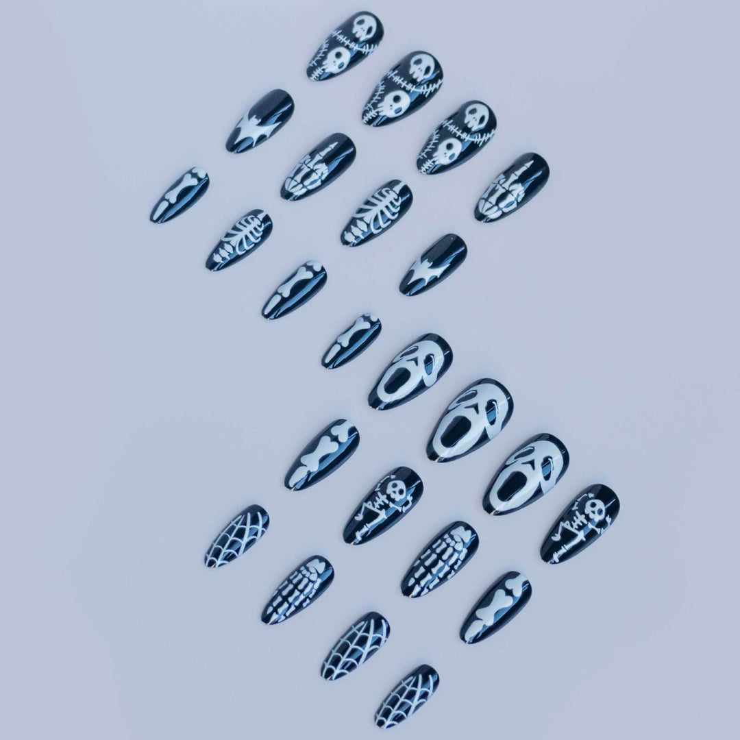 Gothic-Themed Press-On Nail Art Set Kalsten 1790727346