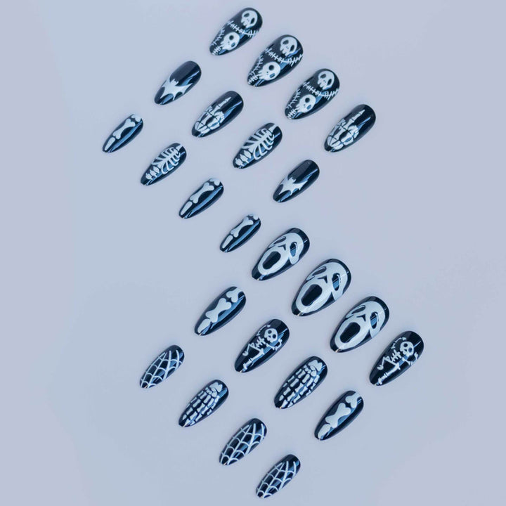 Gothic-Themed Press-On Nail Art Set Kalsten 1790727346