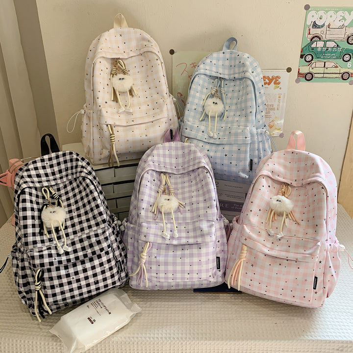 Cute Star-Embellished Daily Backpack Kalsten