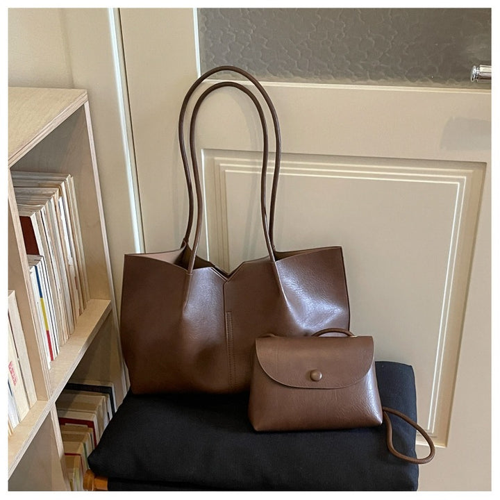 Minimalist Structured Tote Bag Set
