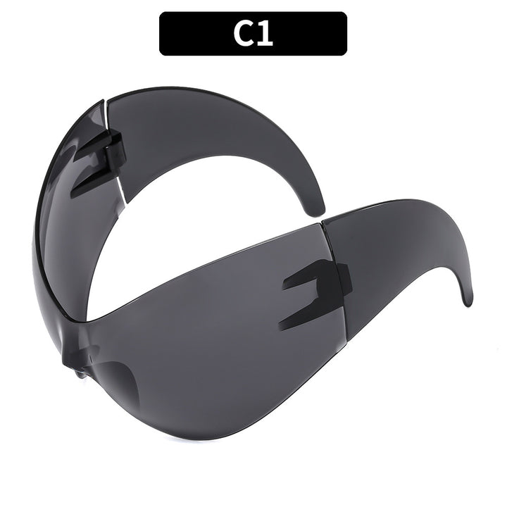 Fashion-Forward Shield Sunglasses