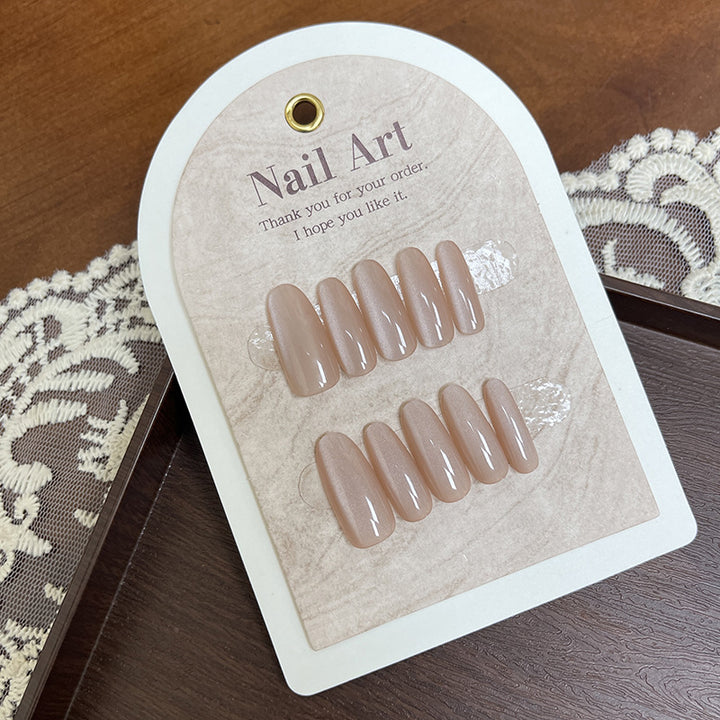Elegant Almond-shaped Press-On Nail Tips Kalsten