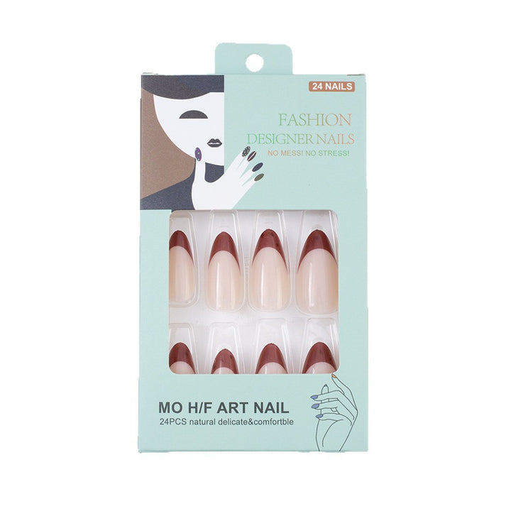 Artificial nails with elegant French tips design Kalsten
