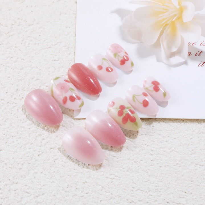 Creative Nail Art Set with Cherry Design Kalsten