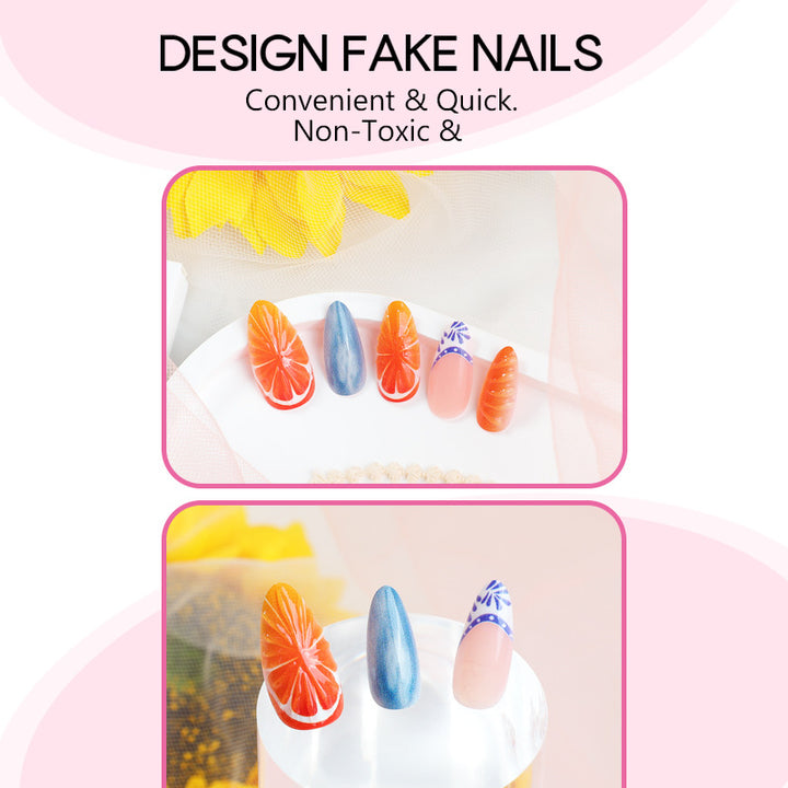 Creative nail set in cheerful fruit design Kalsten