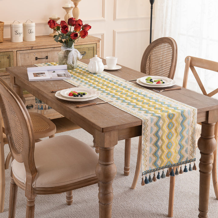 Decorative Geometric Table Runner