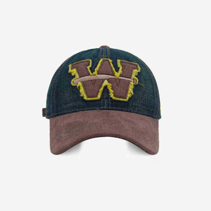 Men's Distressed Denim Baseball Cap Kalsten