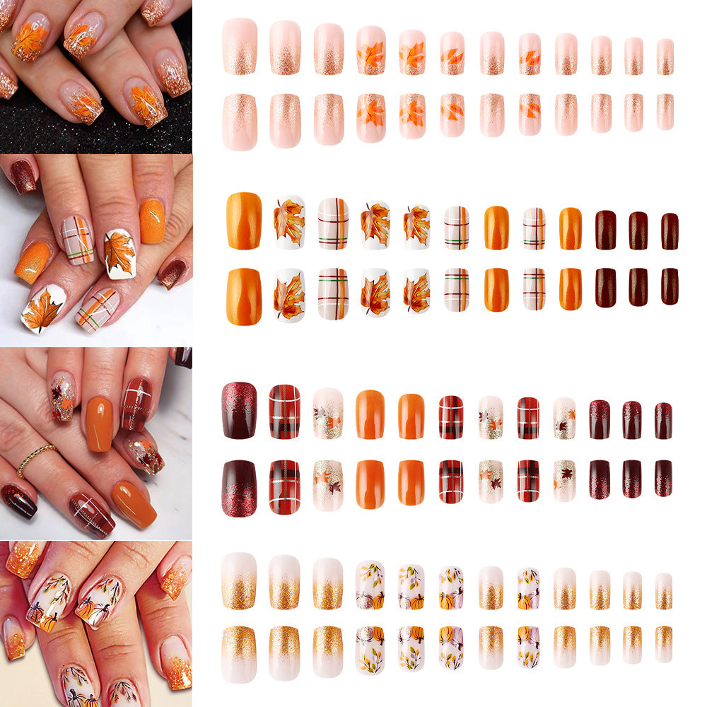 Autumn-Inspired Glitter Nail Art Set Kalsten