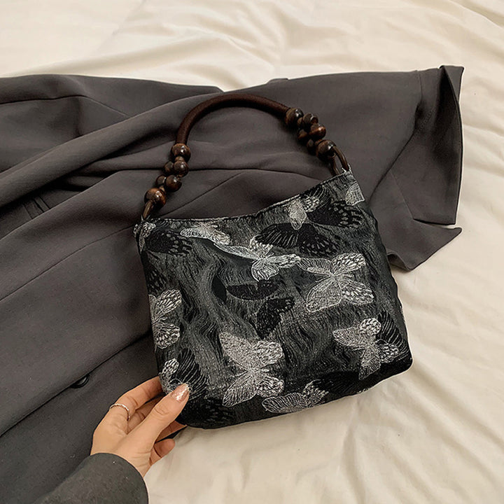 Elegant Butterfly Print Handbag