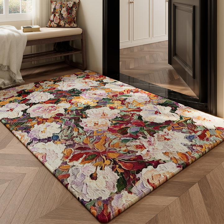 Floral Design Area Rug