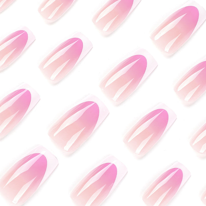 Artful Nail Extensions with Delicate Ombre Design Kalsten