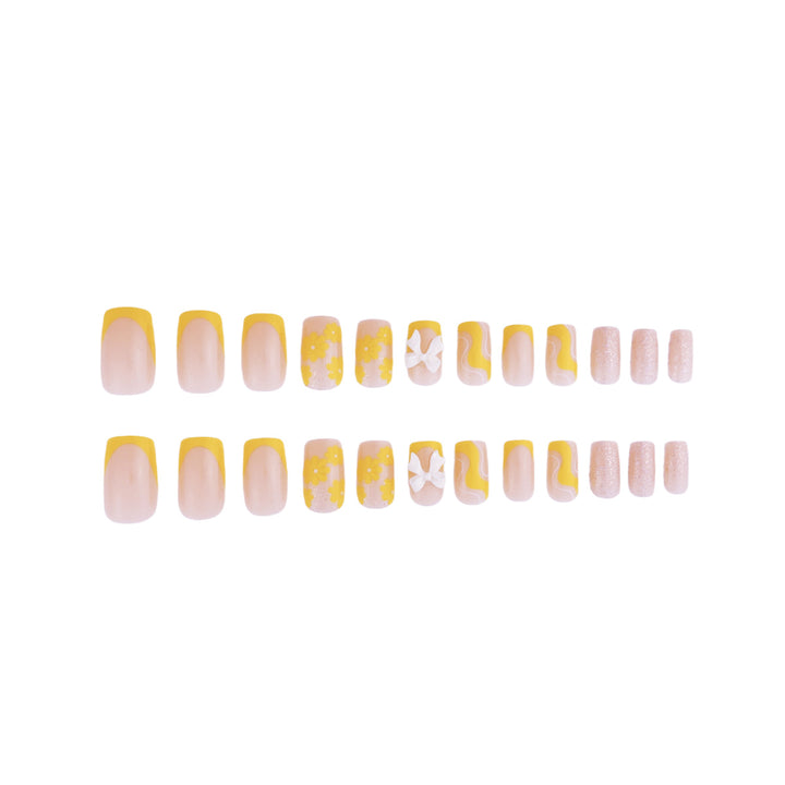 Floral Pattern Acrylic Nail Extensions Kalsten