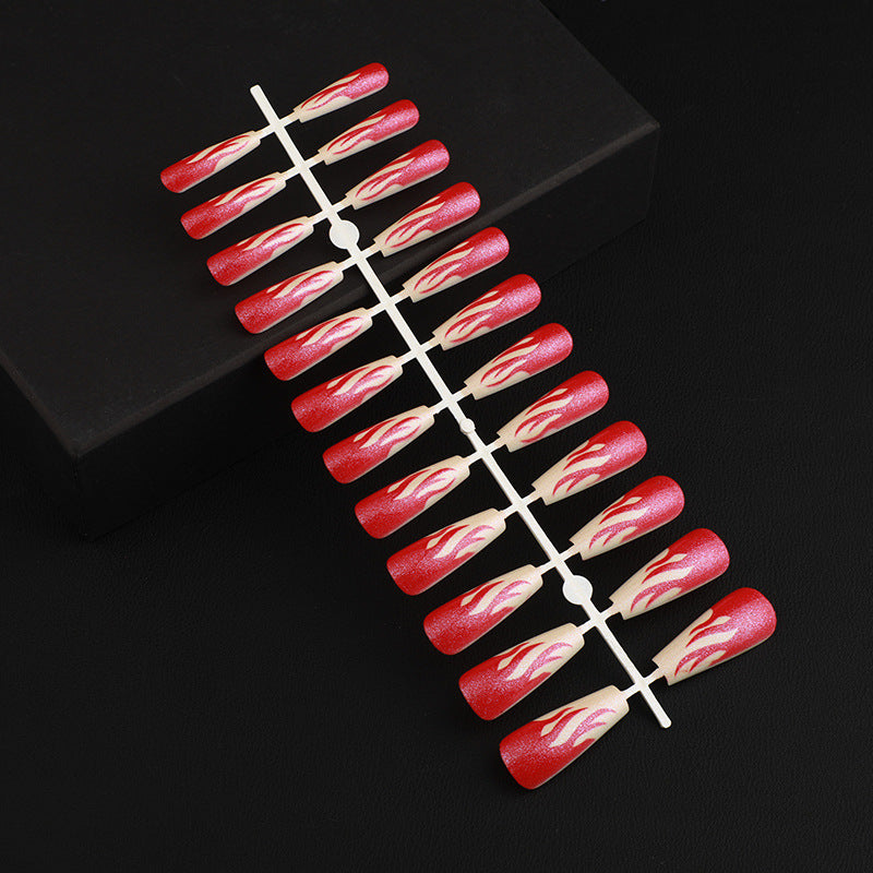 Stylish rose pattern artificial nails Kalsten
