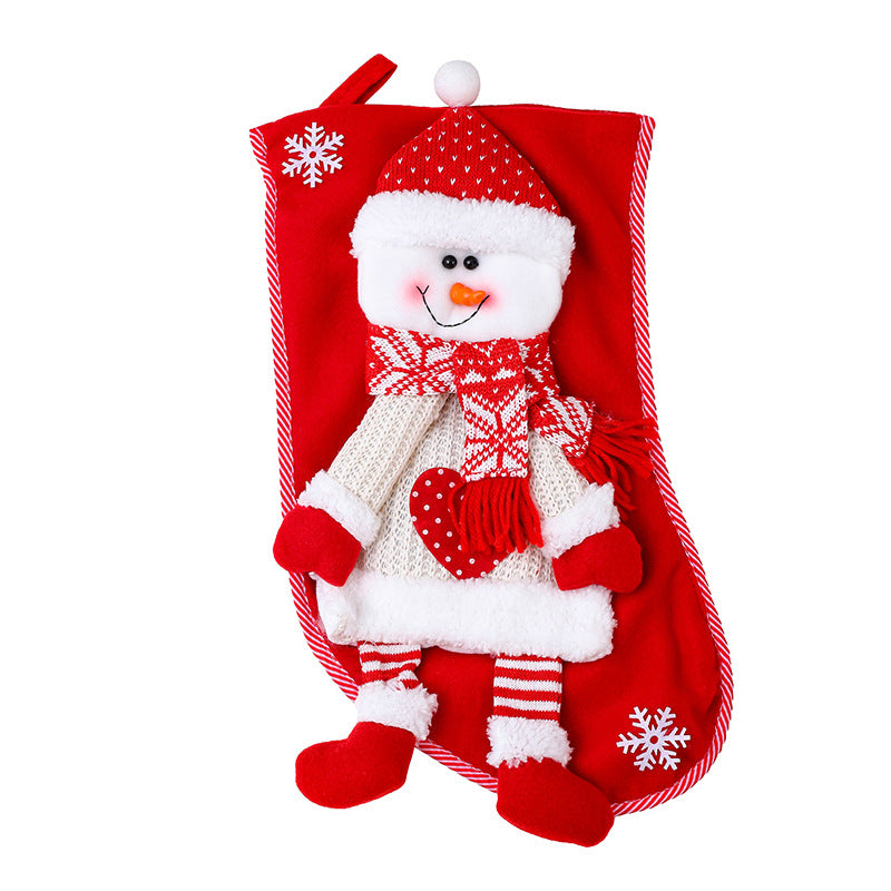 Festive Snowman Christmas Stocking Kalsten