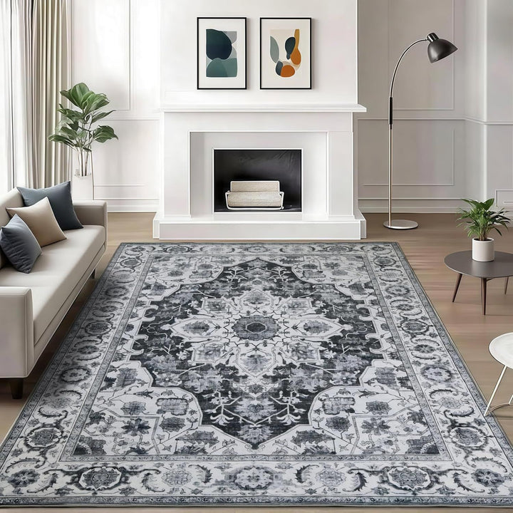 Vintage-Inspired Floral Area Rug