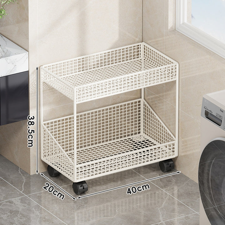 Compact Three-Tier Ventilated Metal Mesh Organizer Shelf for Countertop and Cabinet