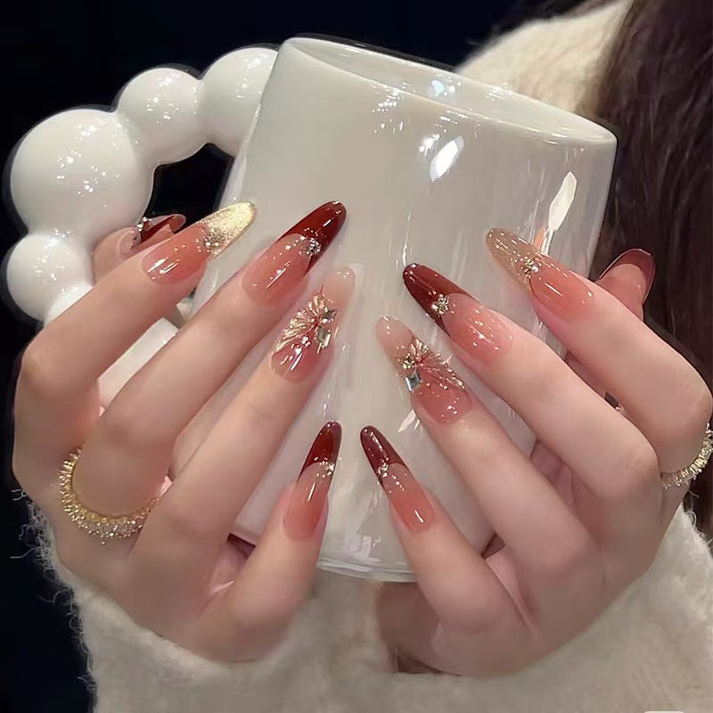 Premium Glittering Press-On Nail Extensions Kalsten