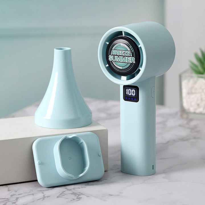 Ladies portable mini misting fan with LCD temperature display Kalsten