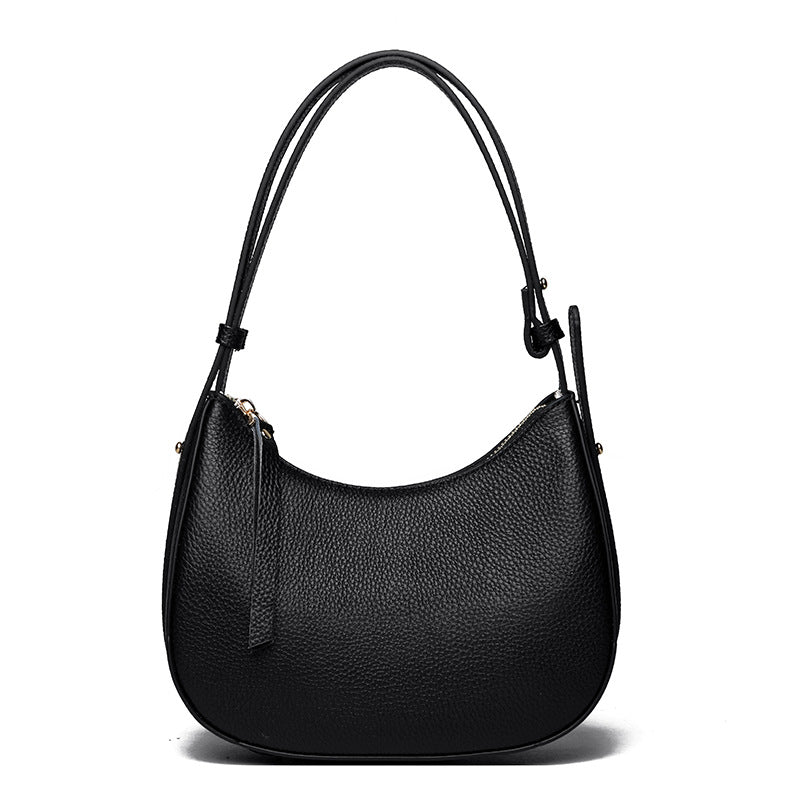 Stylish Pebbled Leather Hobo Bag Kalsten