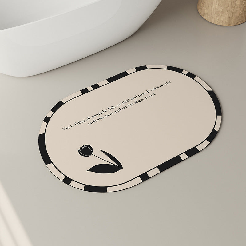 Decorative Absorbent Bath Mat Kalsten
