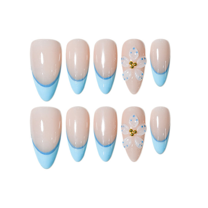 Artistic French Tip Press-On Nails Kalsten