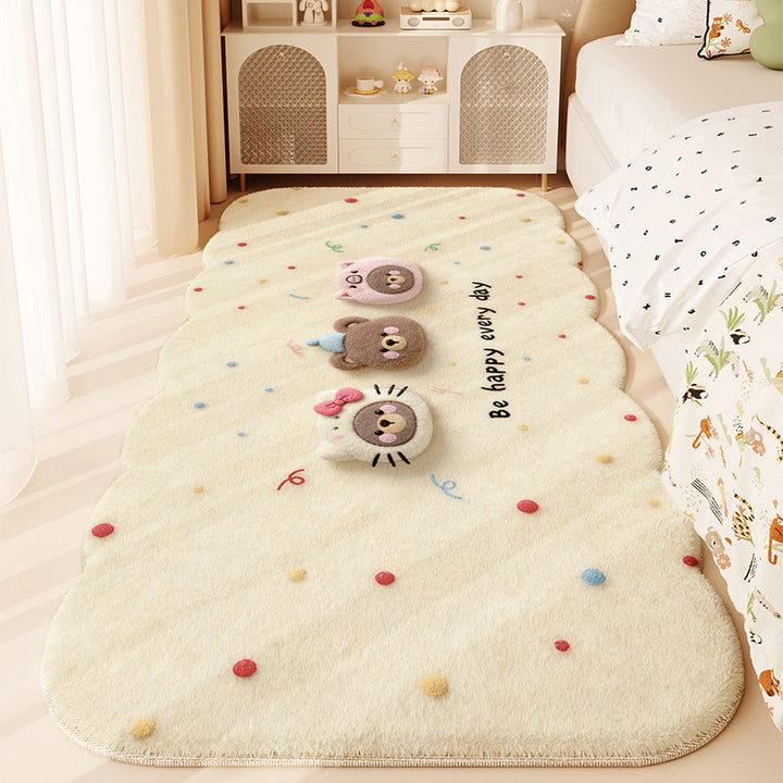 Playful Cartoon Character Area Rug