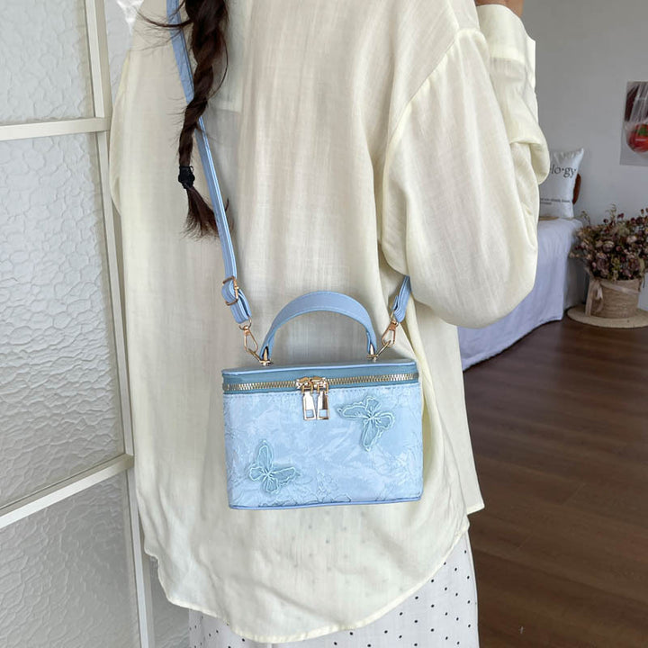 Elegant Floral Embossed Handbag