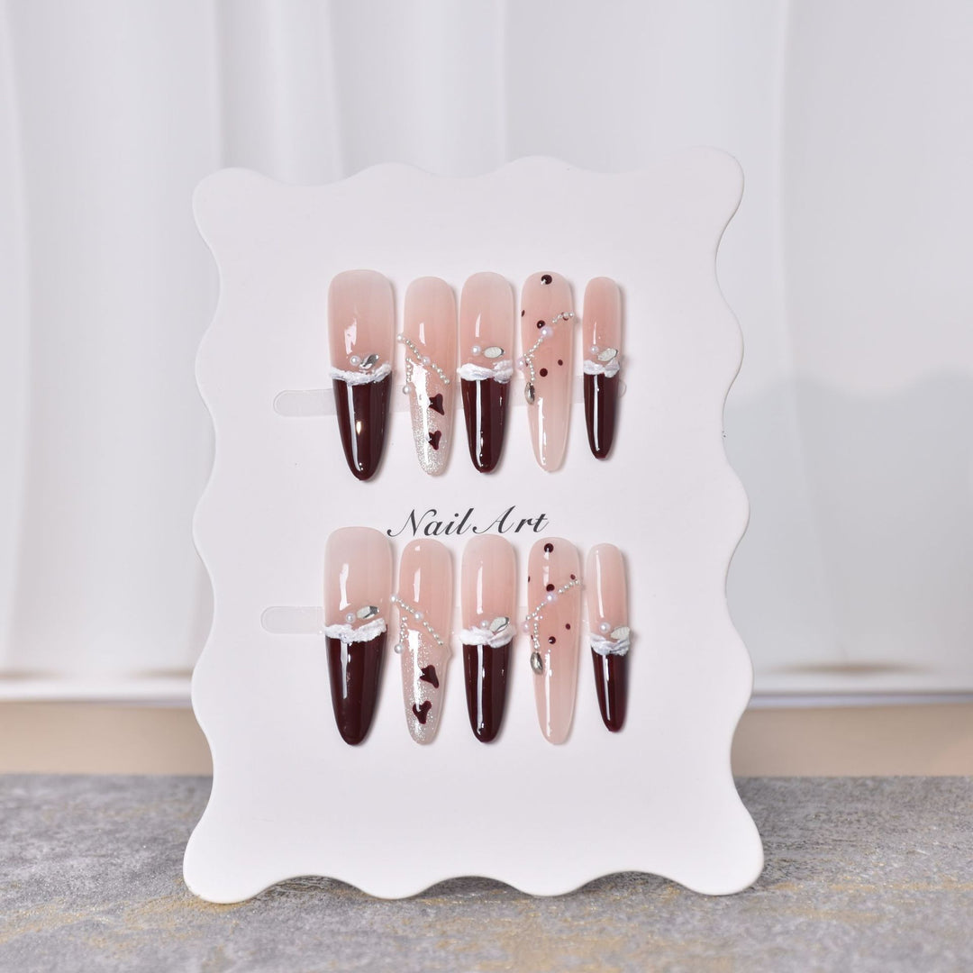 Artistic Stiletto Press-On Nail Art Set Kalsten