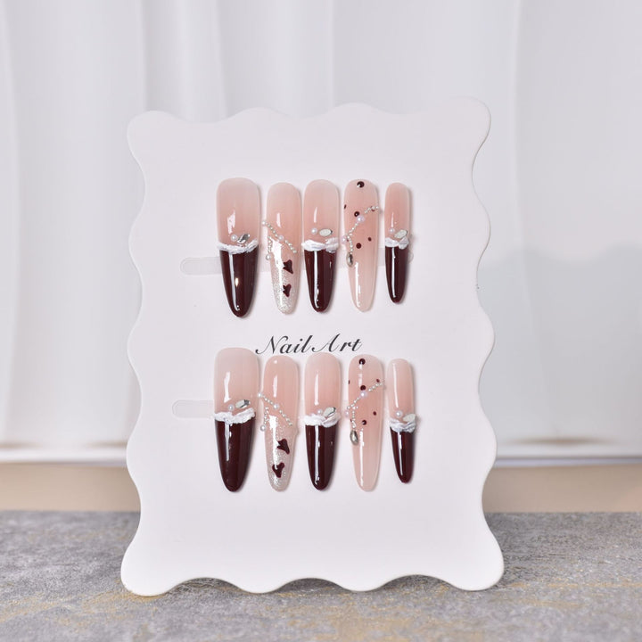 Artistic Stiletto Press-On Nail Art Set Kalsten