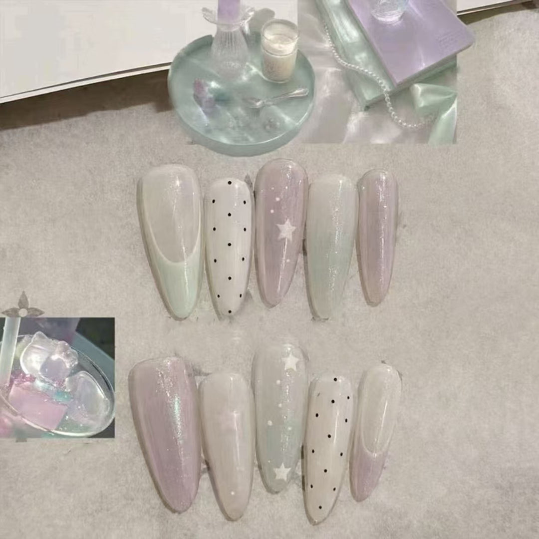 Elegant Long-Lasting Press-On Nail Set Kalsten