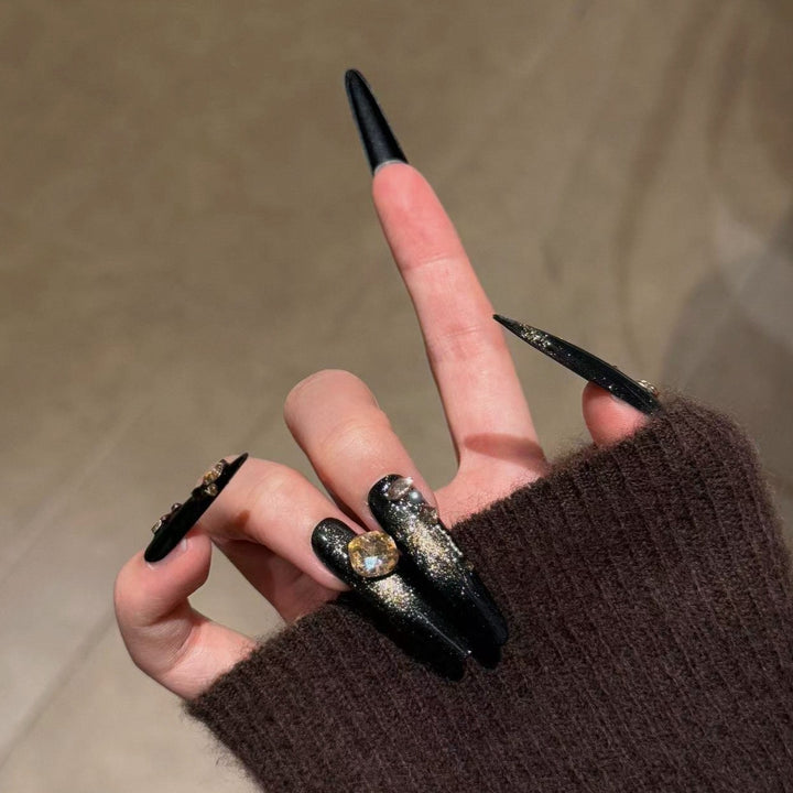 Premium Glittering Stiletto Press-On Nail Set Kalsten