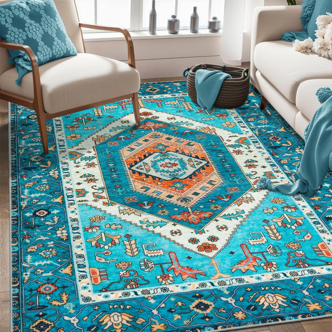 Elegant Vintage-Inspired Area Rug