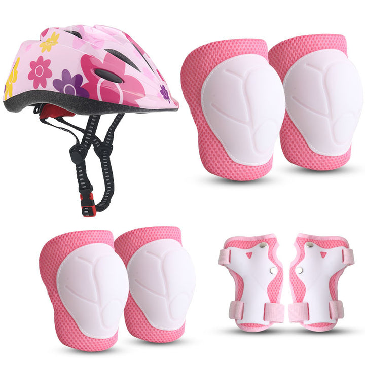 Children's Colorful Safety Helmet and Protective Gear Set Kalsten