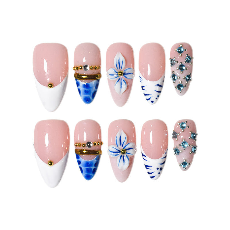 Elegant Artistic Press-On Nail Extensions Kalsten