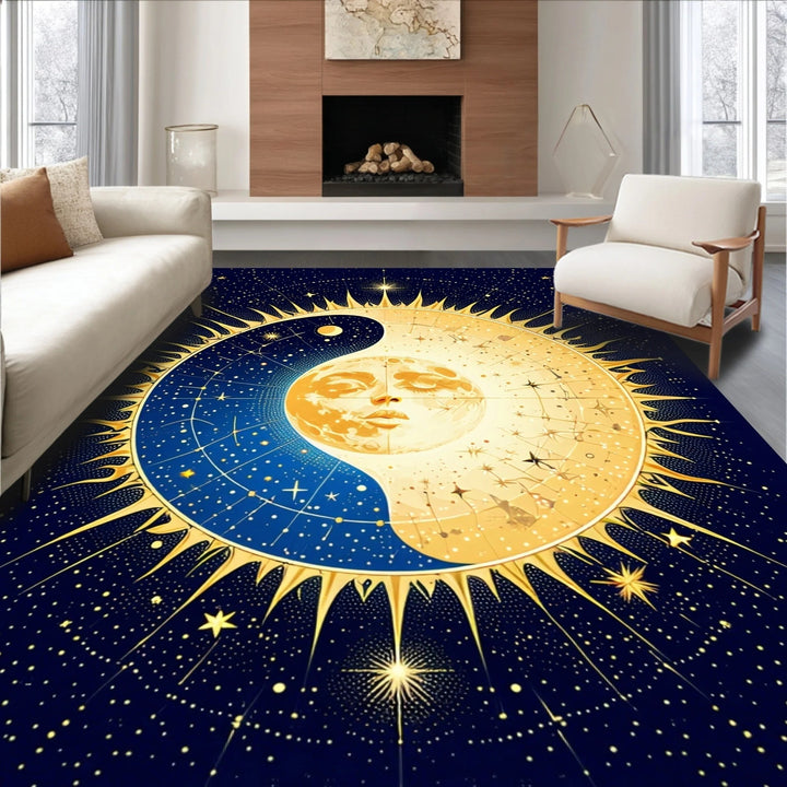 Plush Cherry-Patterned Area Rug