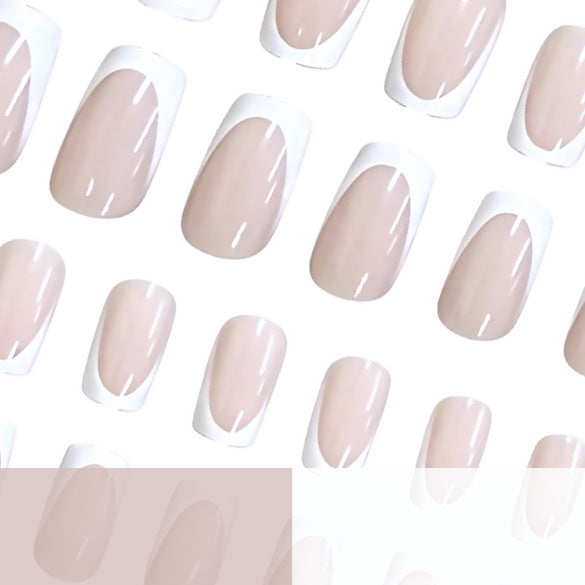 Classic French Tip Nail Art Extensions Kalsten