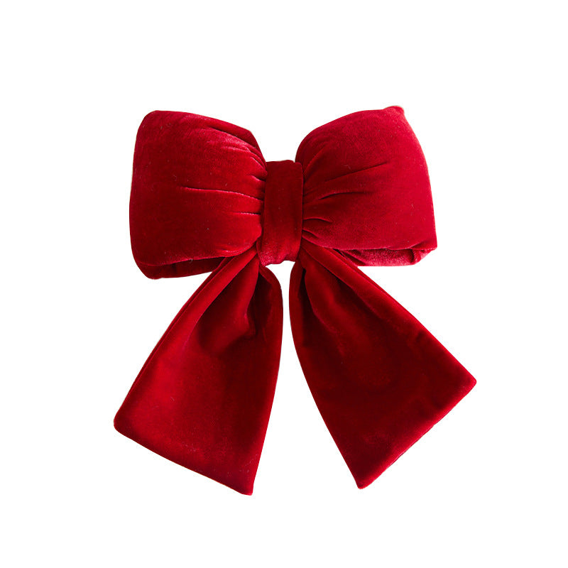 Velvet Decorative Holiday Bow