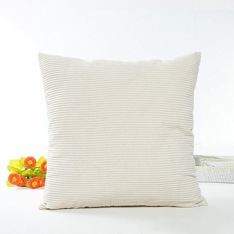 Textured Ribbed Decorative Cushion