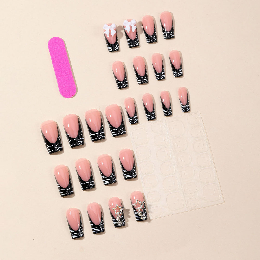 Elegant 3D Nail Art Extensions with Floral Accents Kalsten