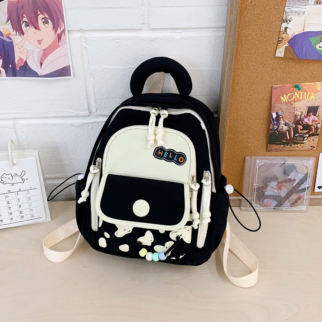 Leisure Backpack with Colorful Applications and Creative Design Kalsten
