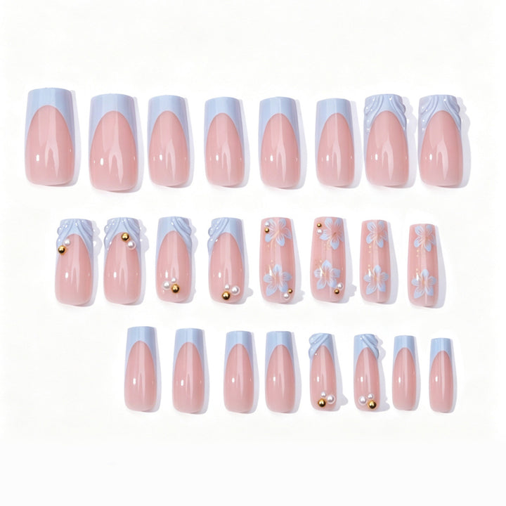 Decorative 3D Floral Press-On Nails Kalsten